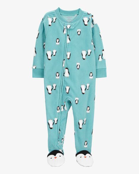 Original Carter's Boys Penguin Fleece Overall