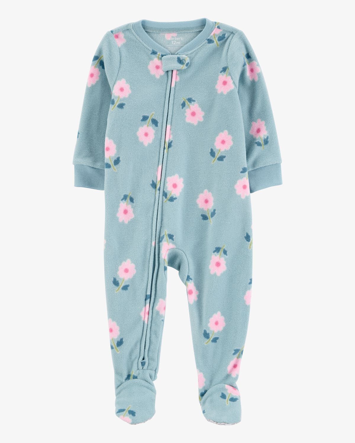 Original Carter's Girls Floral Fleece Overall