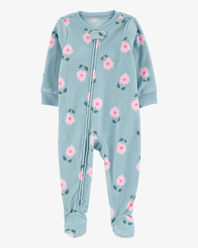 Original Carter's Girls Floral Fleece Overall