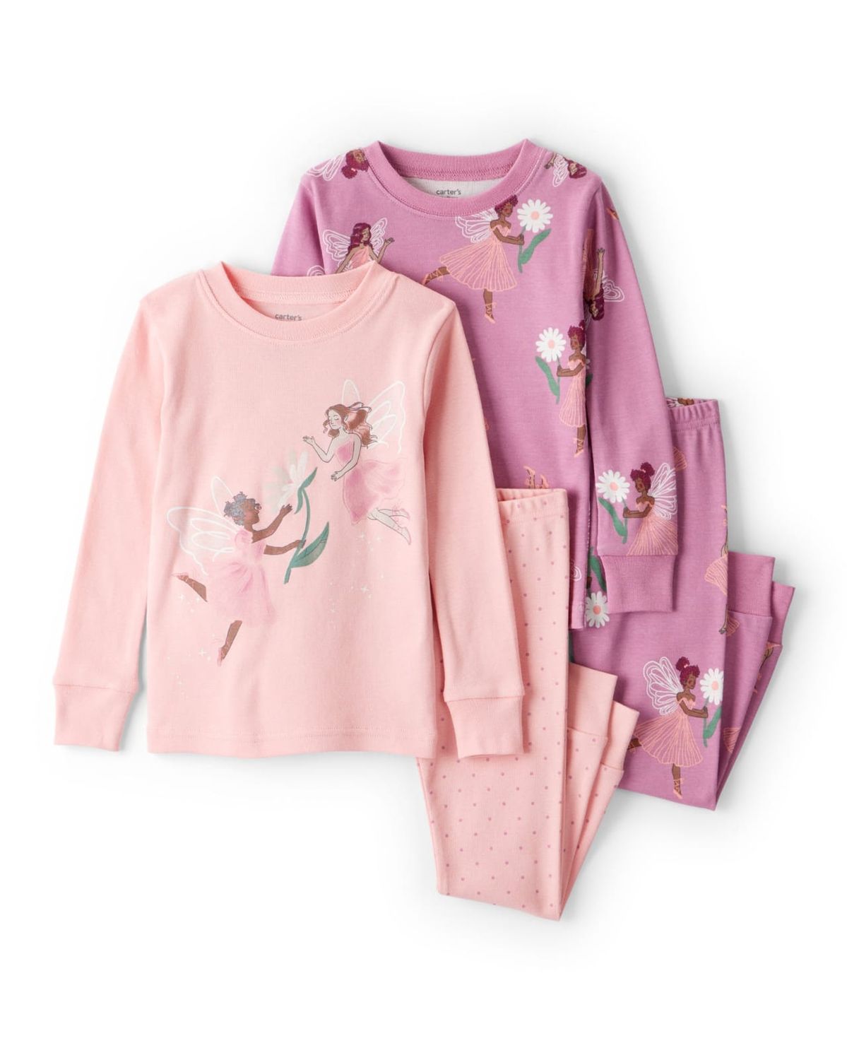 Original Carter's Girls 4-Piece Cotton Snug Fit Pajama