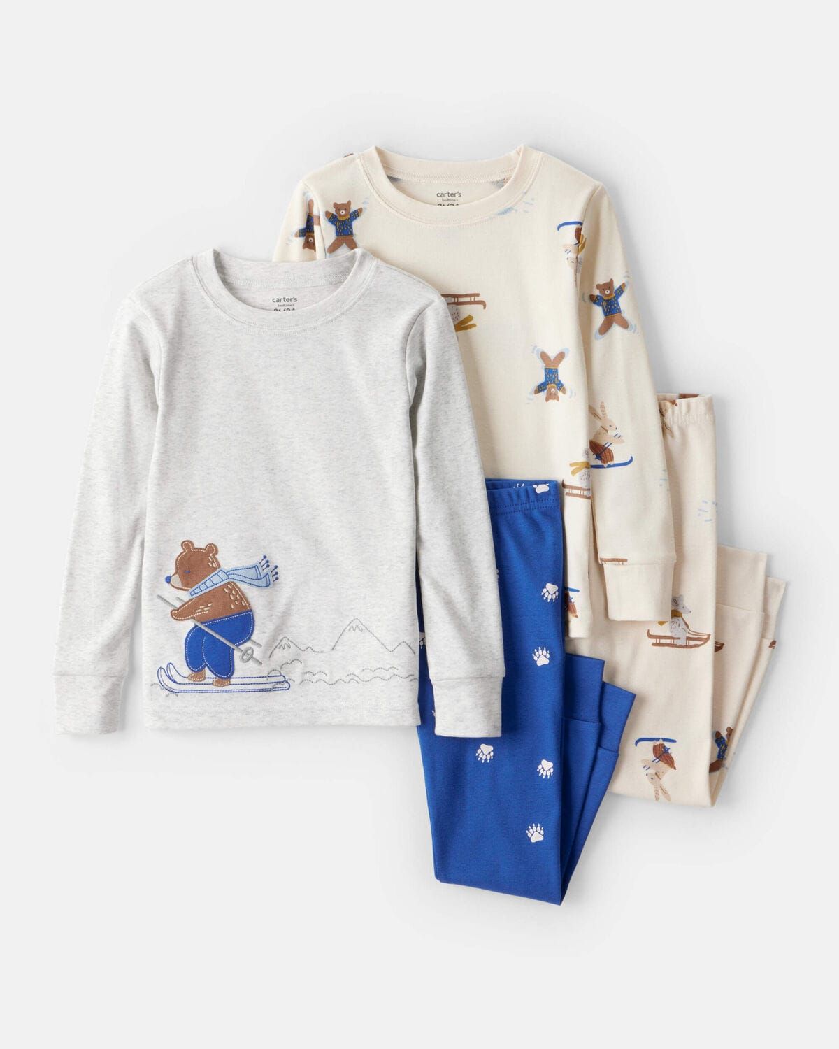 Original Carter's Boys 4-Piece Cotton Pajama