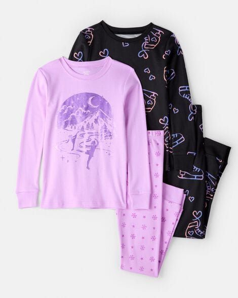 Original Carter's Girls Cotton 4-Piece Pajama