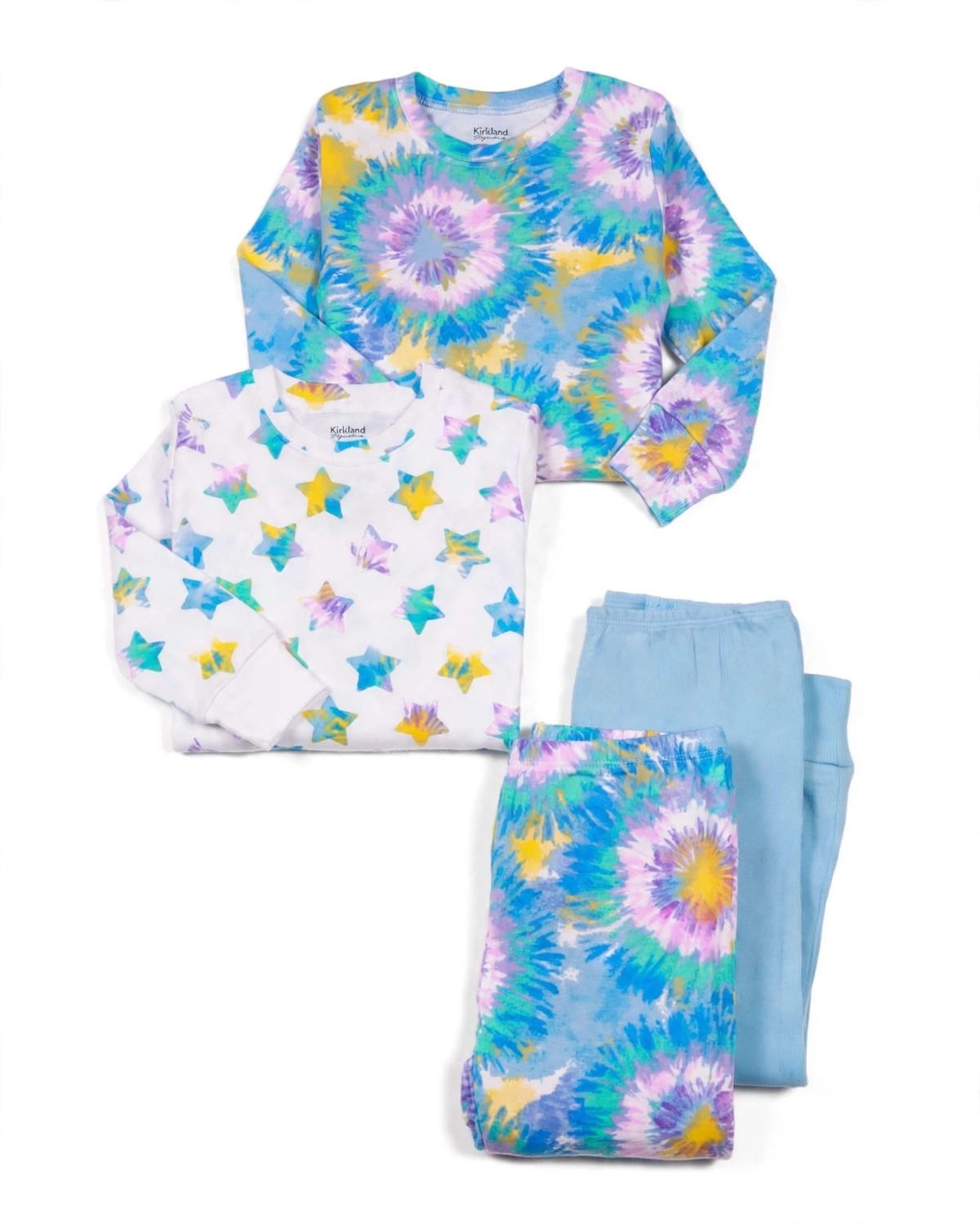 KIRKLAND Signature Girls Cotton 4-Piece Pajama