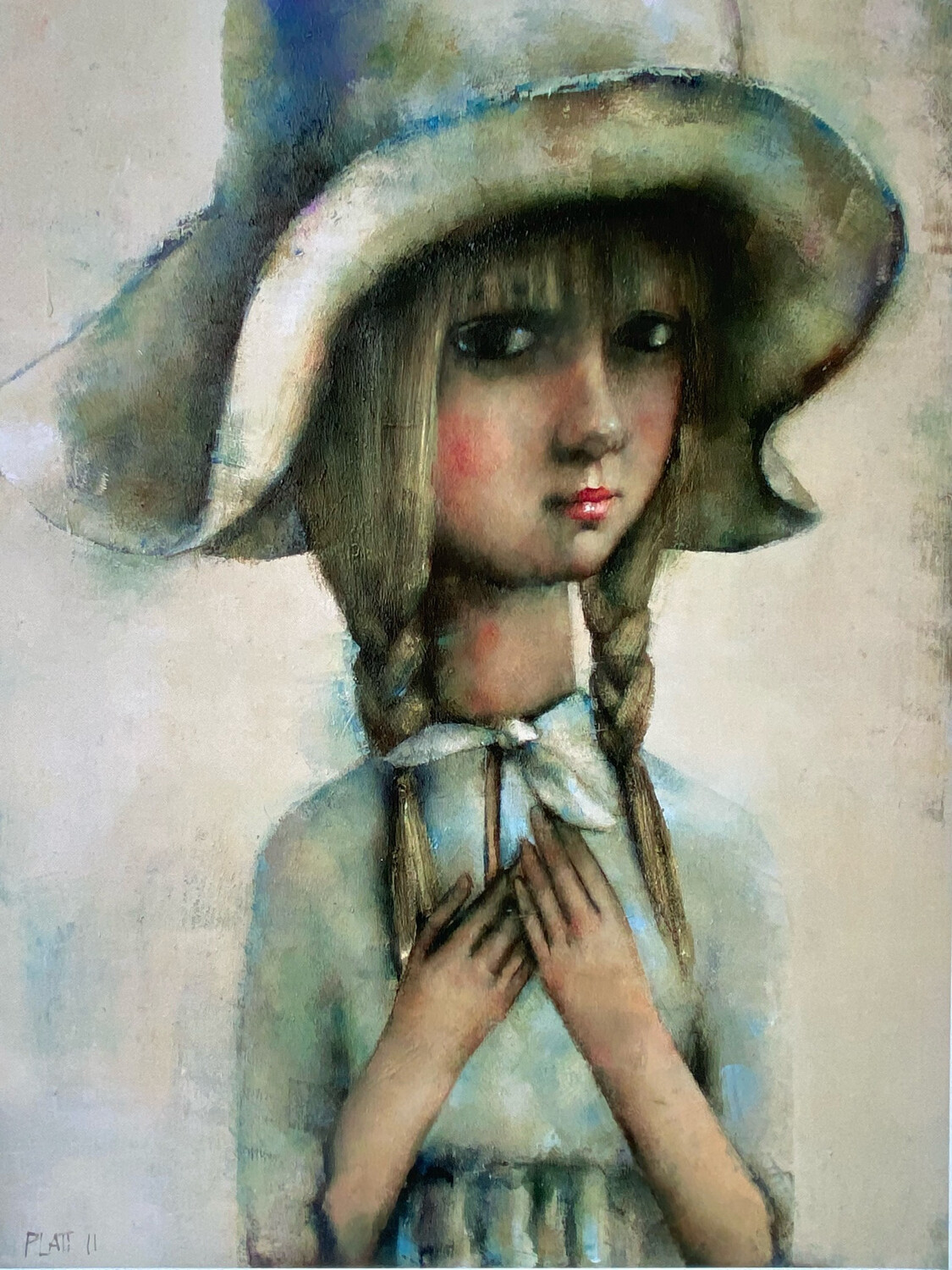 Girl In A White Hat Limited Edition Print