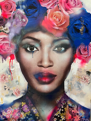Naomi In Roses Limited Edition Print