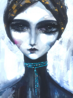 Girl With Beads Limited Edition Print