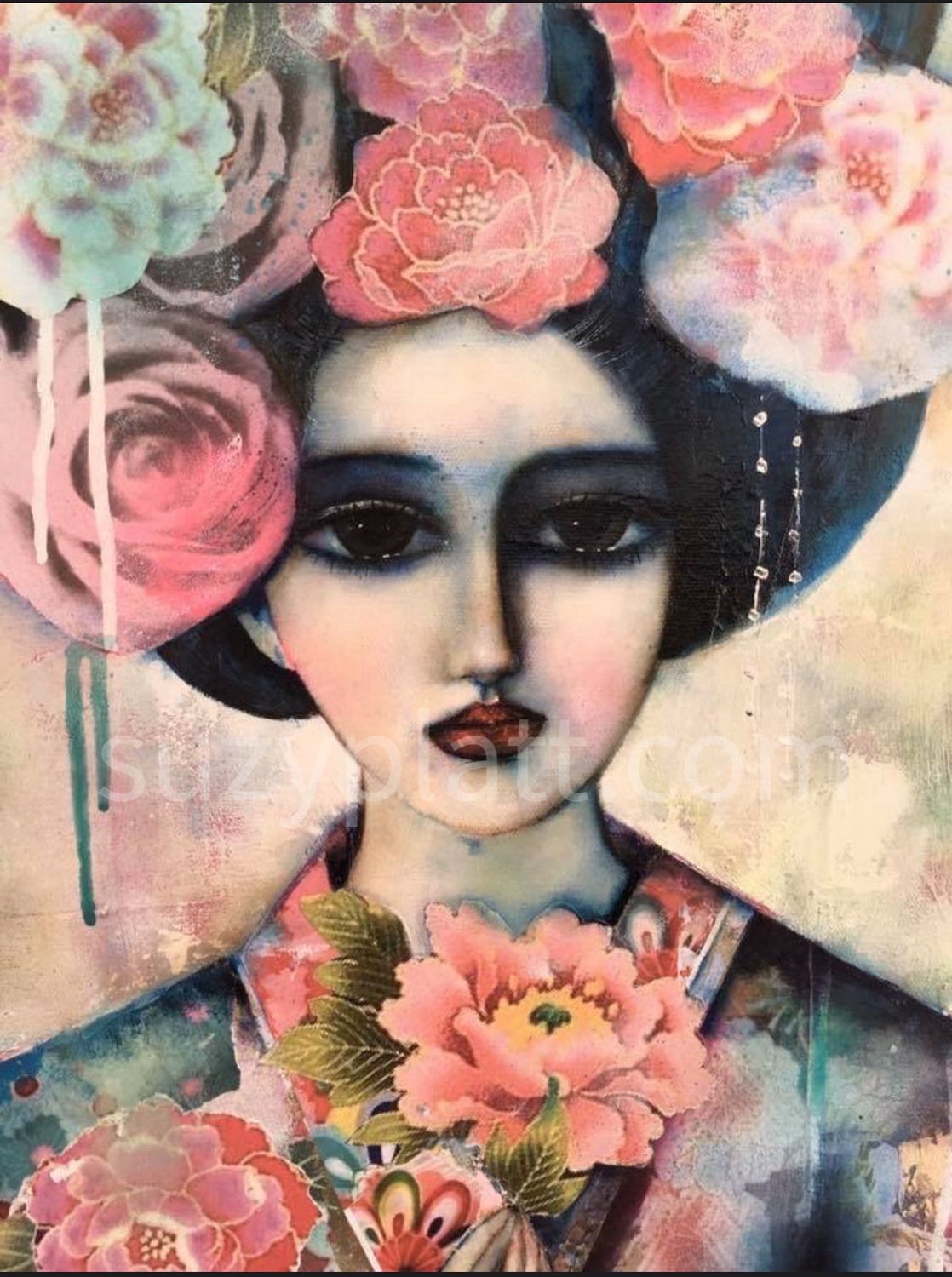 Tea Rose Geisha limited edition print
