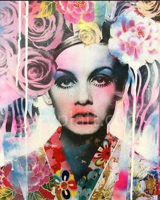 Twiggy Flower Child Limited Edition Print
