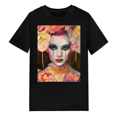 Neon Geisha printed cotton Tshirt