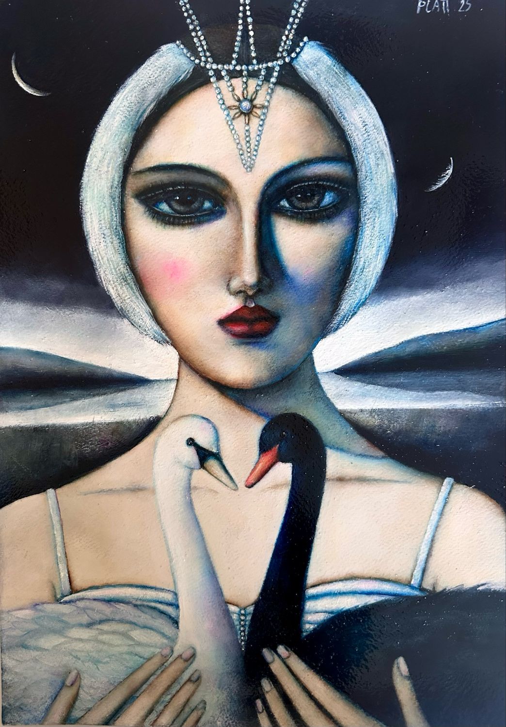 Dance of the Swans Original Painting