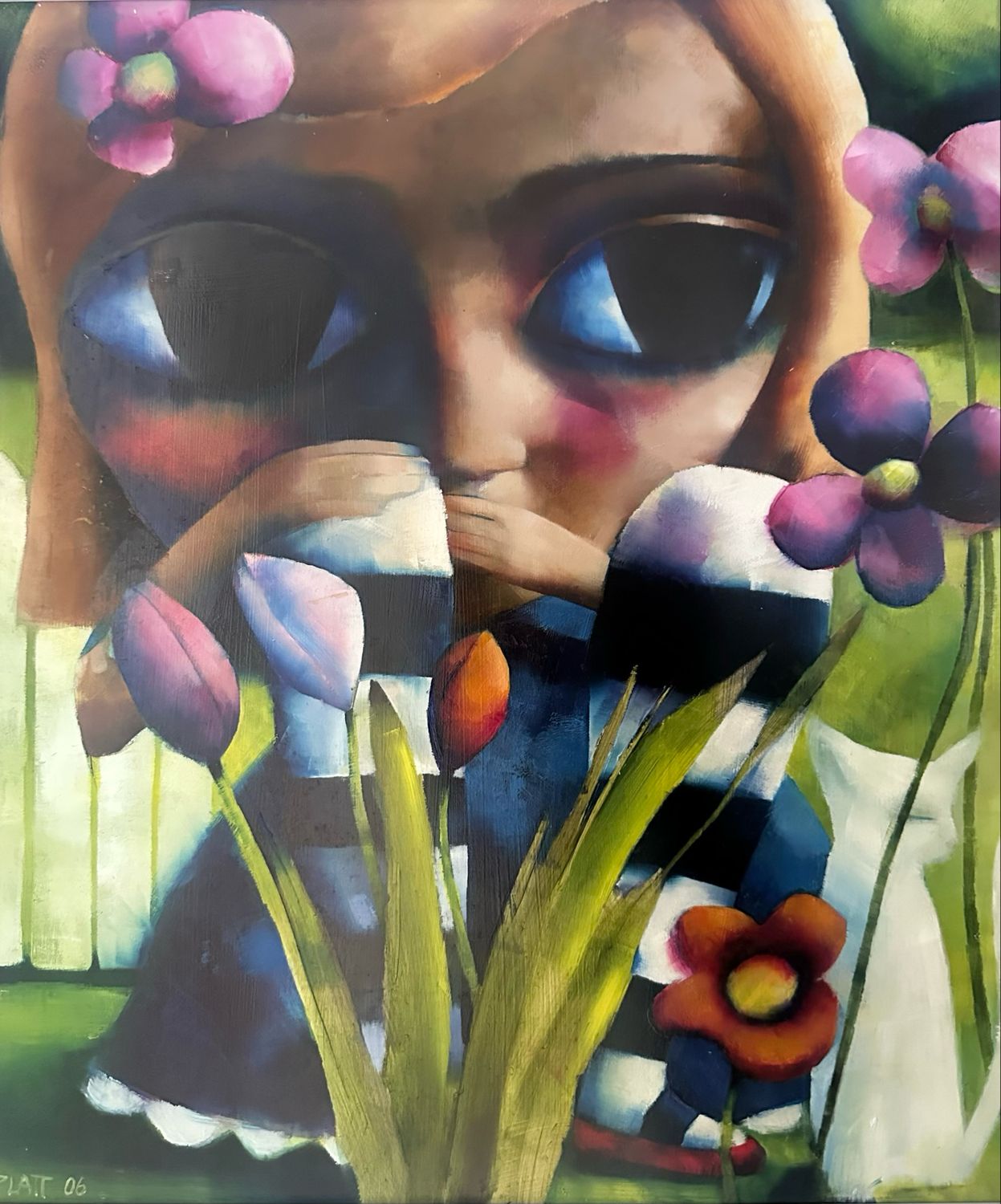 White Cat’s Garden signed print