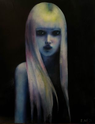 Neon Blonde original painting