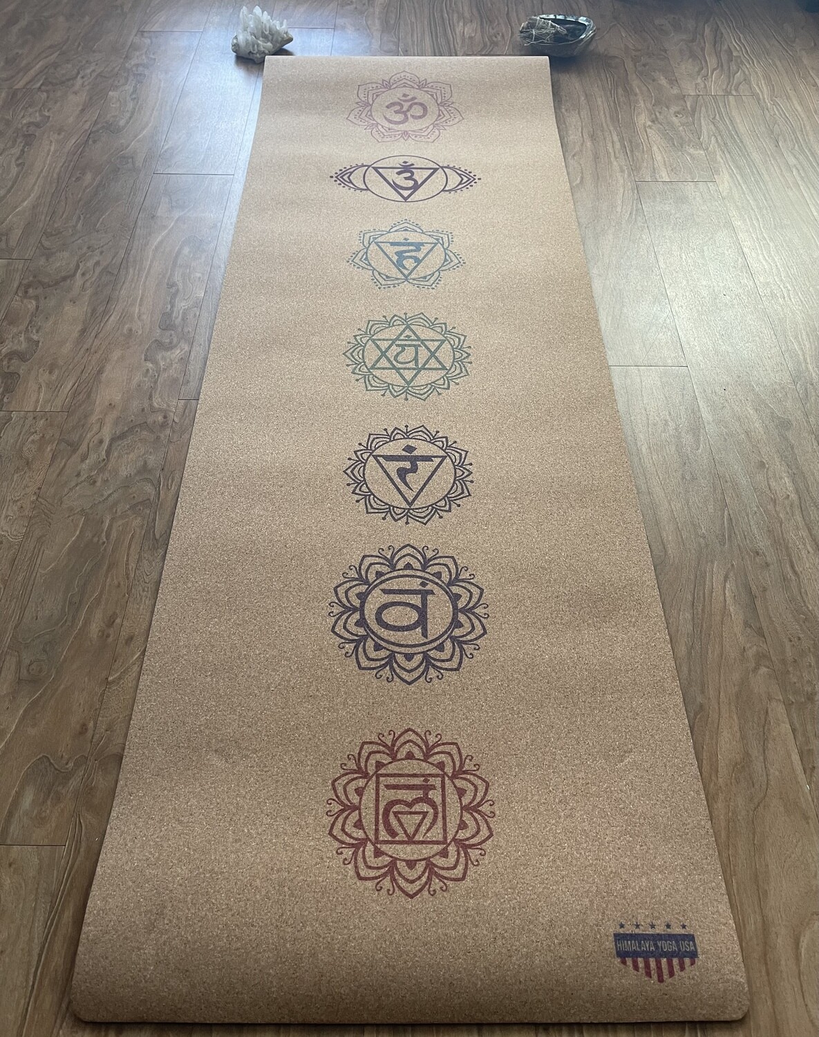 Seven Chakra Cork Board Yoga Mat: Align Your Energy, Enhance Your Practice