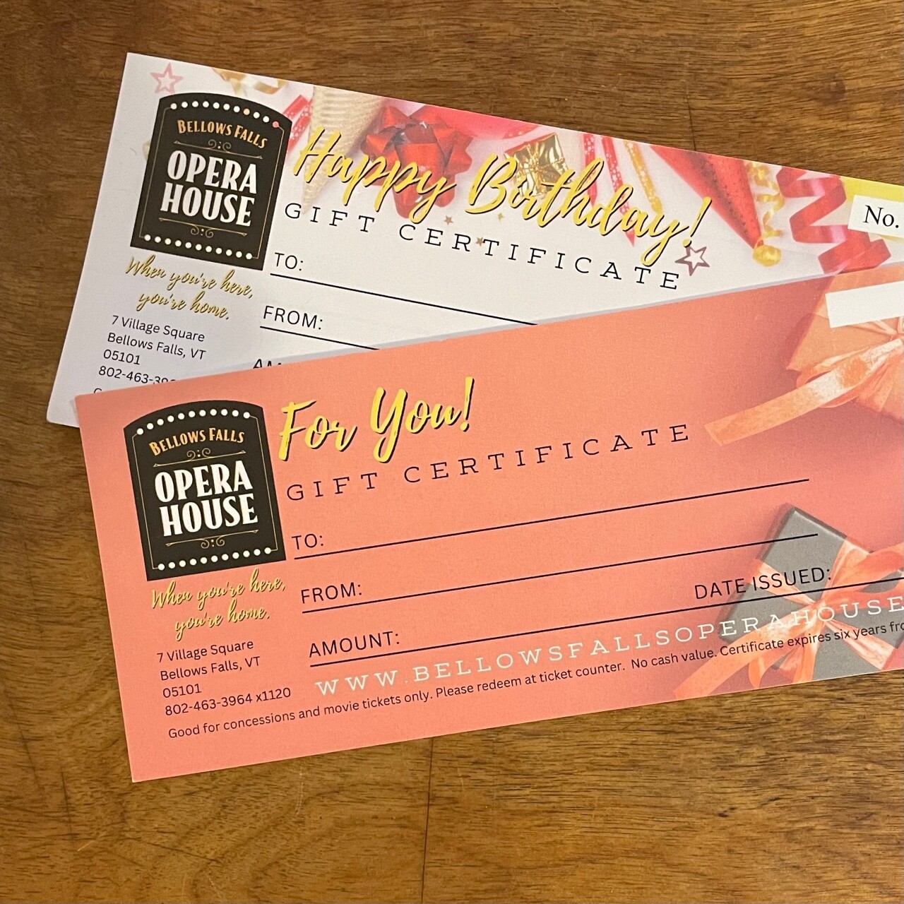GIFT CERTIFICATE