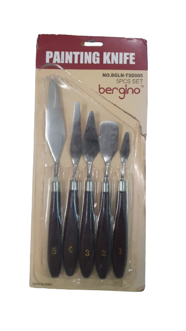 Bergino Wooden Painting Knife Set Pack of 5