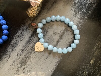 Bracelet aigue marine