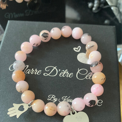 Bracelet pink opal