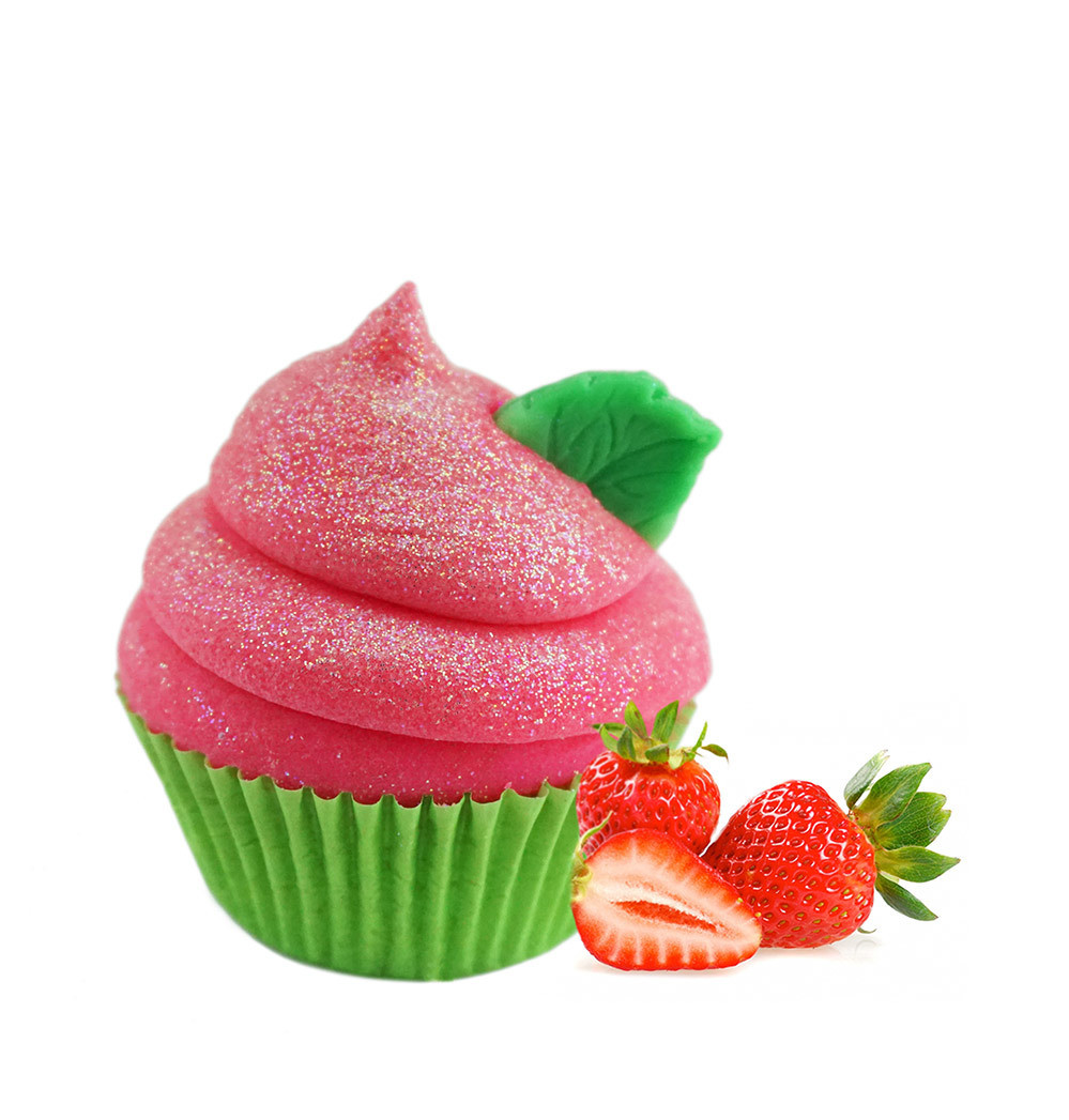 Strawberry Basil Cupcake