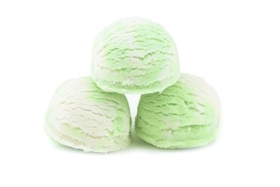 Cucumber Mint Triple Bubble Scoop Sundae