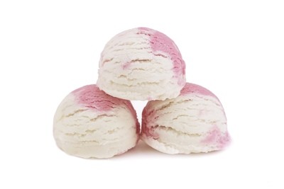 Lychee Hibiscus Triple Bubble Scoop Sundae