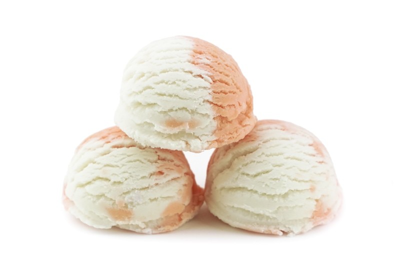 Ruby Red Grapefruit Triple Bubble Scoop Sundae