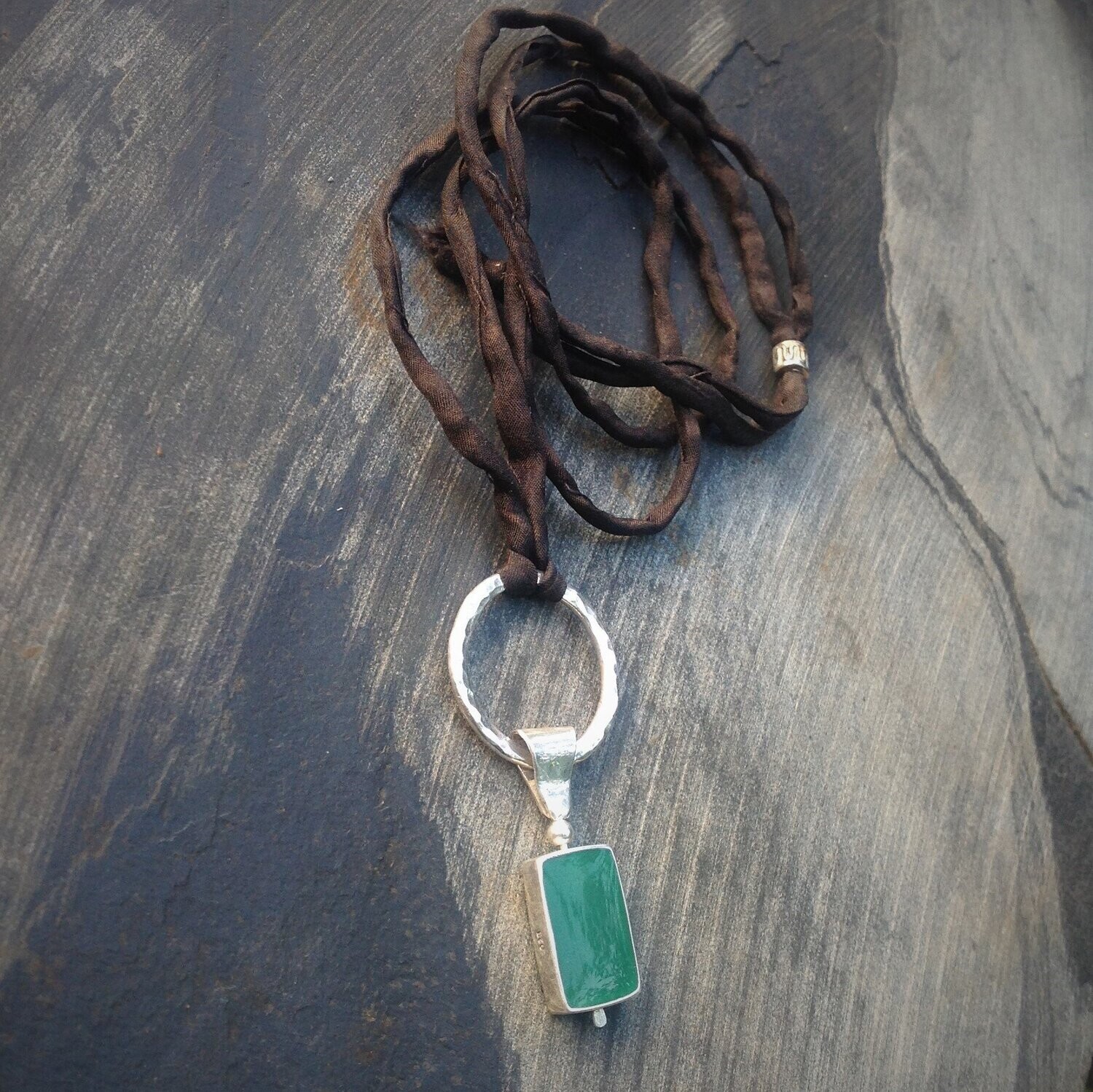 Two in One/ Adjustable Sterling Silver Pendant