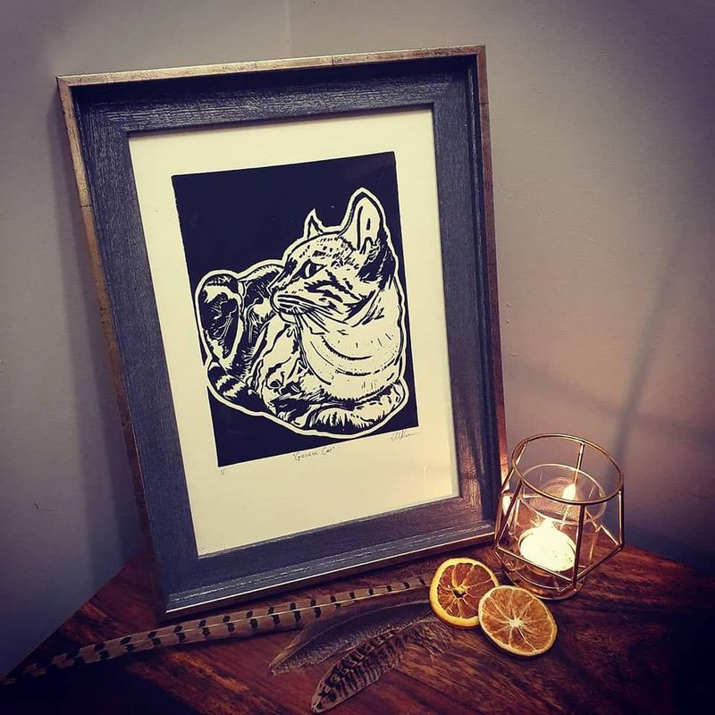  Lino-cut Pet Portraits