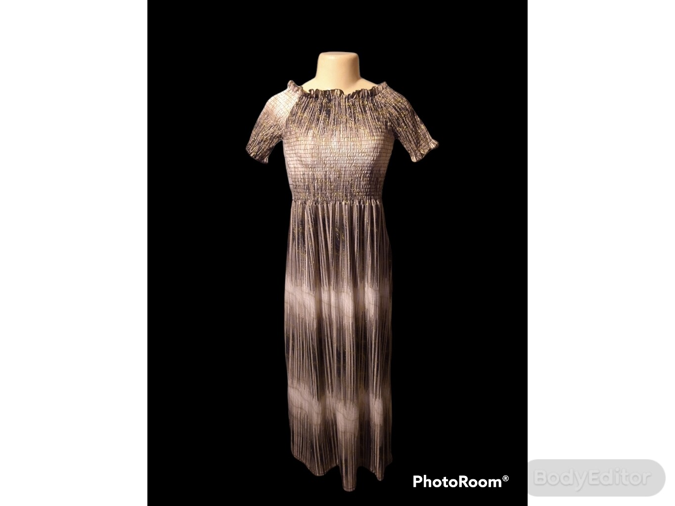 Silver metallic dress