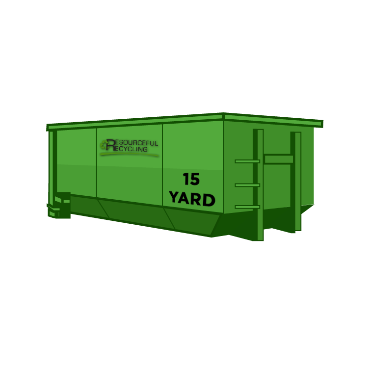 15 Yard Dumpster (14' Long x 7.5' Wide x 4' Tall)
