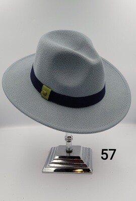 Slicklidz Gray Red Bottom Fedora Hat