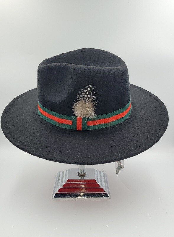 Slicklidz Black Fedora Hat