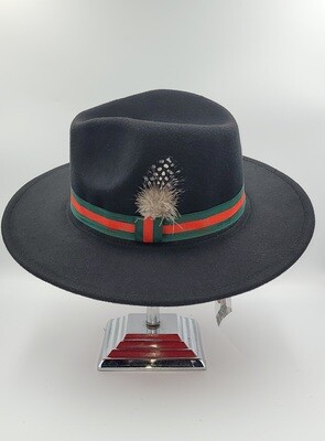 Slicklidz Black Fedora Hat