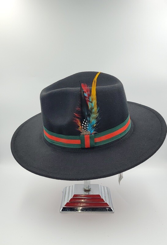 Slicklidz Black Fedora hat