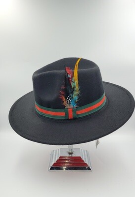 Slicklidz Black Fedora hat