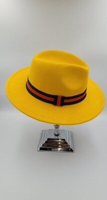Slicklidz Yellow Fedora Hat