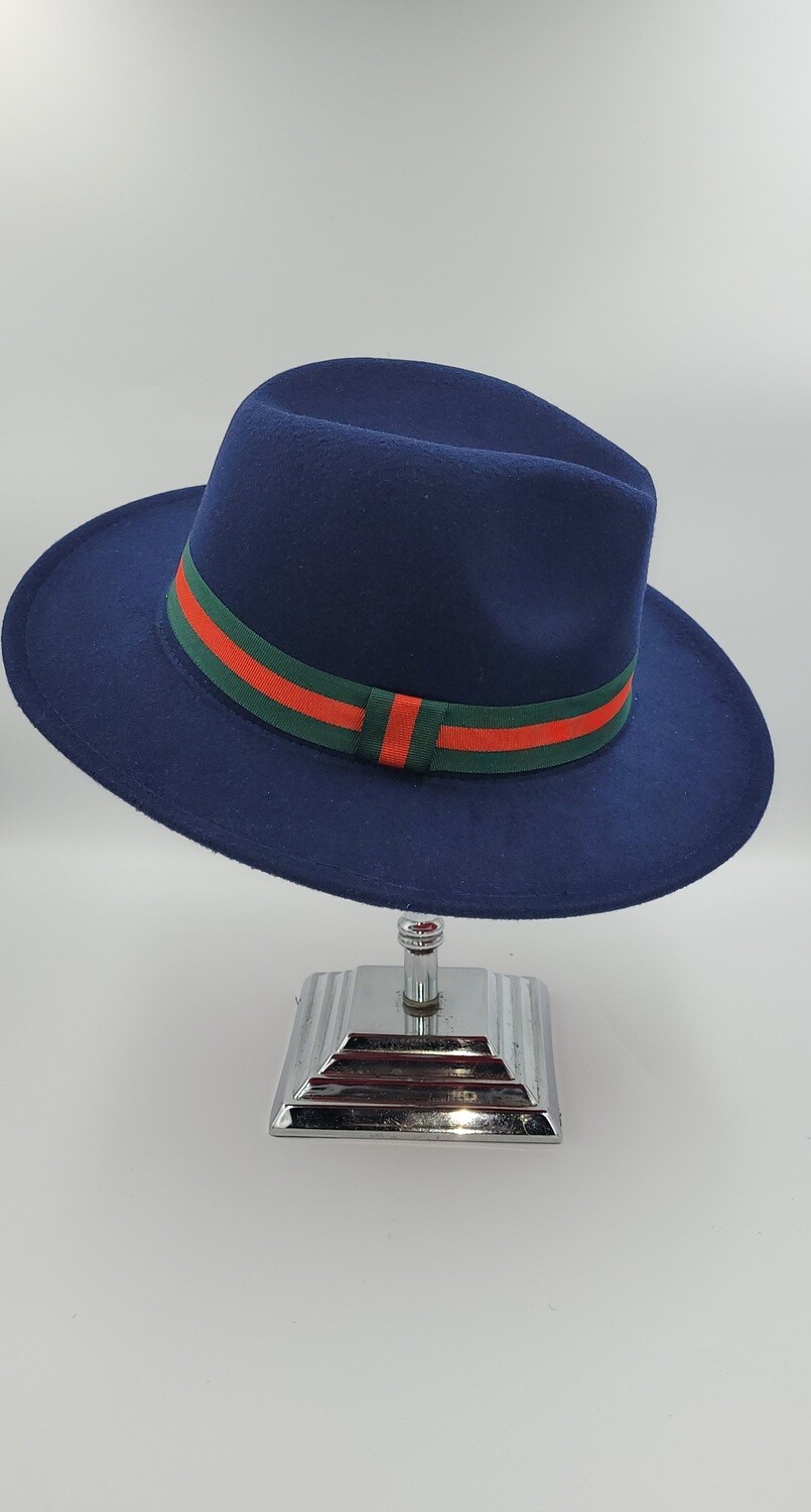 Slicklidz Navy Blue Fedora Hat