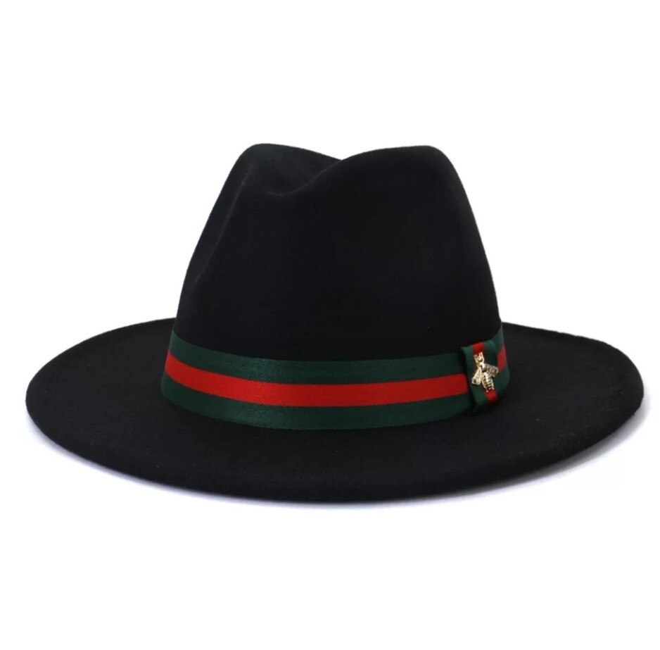Slicklidz Black Bumblebee Fedora Hat