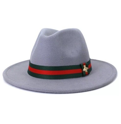 Slicklidz Gray Bumblebee Fedora Hat