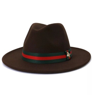 Slicklidz Chocolate Bumblebee Fedora Hat
