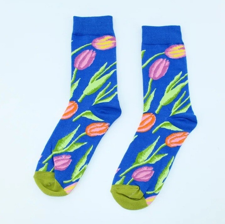Slicksocks Blue floral Socks