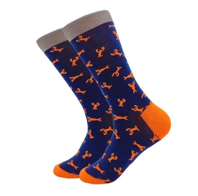 Slicksocks Blue and Orange Socks