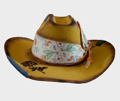 Slicklidz Custom Hand Painted Cowboy/cowgirl hat