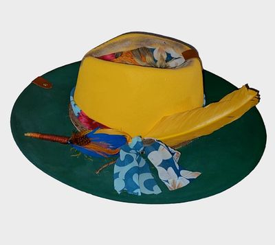 Slicklidz Custom Burned and hand painted Fedora