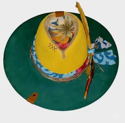 Slicklidz Custom Burned and hand painted Fedora