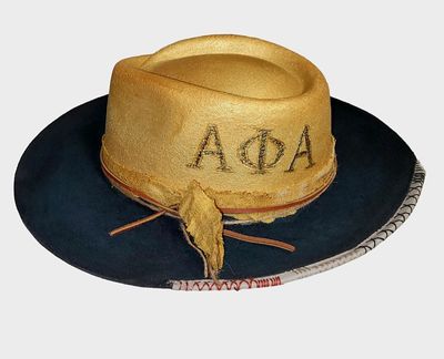 Slicklidz Custom Fedora hat &quot;Alpha Phi Alpha&quot; Fraternity