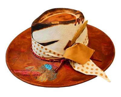 Slicklidz Custom Burned and hand painted Fedora