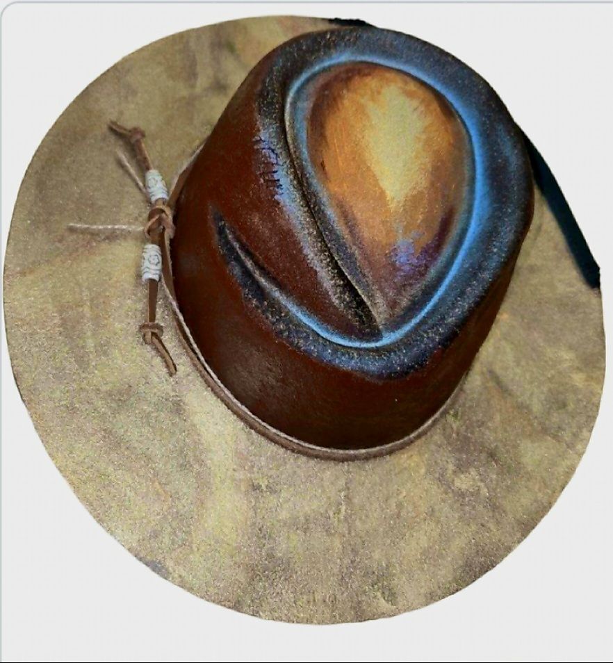 Slicklidz Custom Brown and Gold fedora