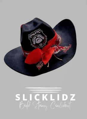 Slicklidz Custom Hand Painted Cowboy/cowgirl Georgia Bulldogs hat