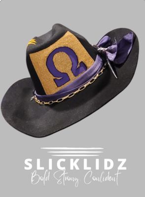 Slicklidz Custom Omega Psi Phi Cowboy hat