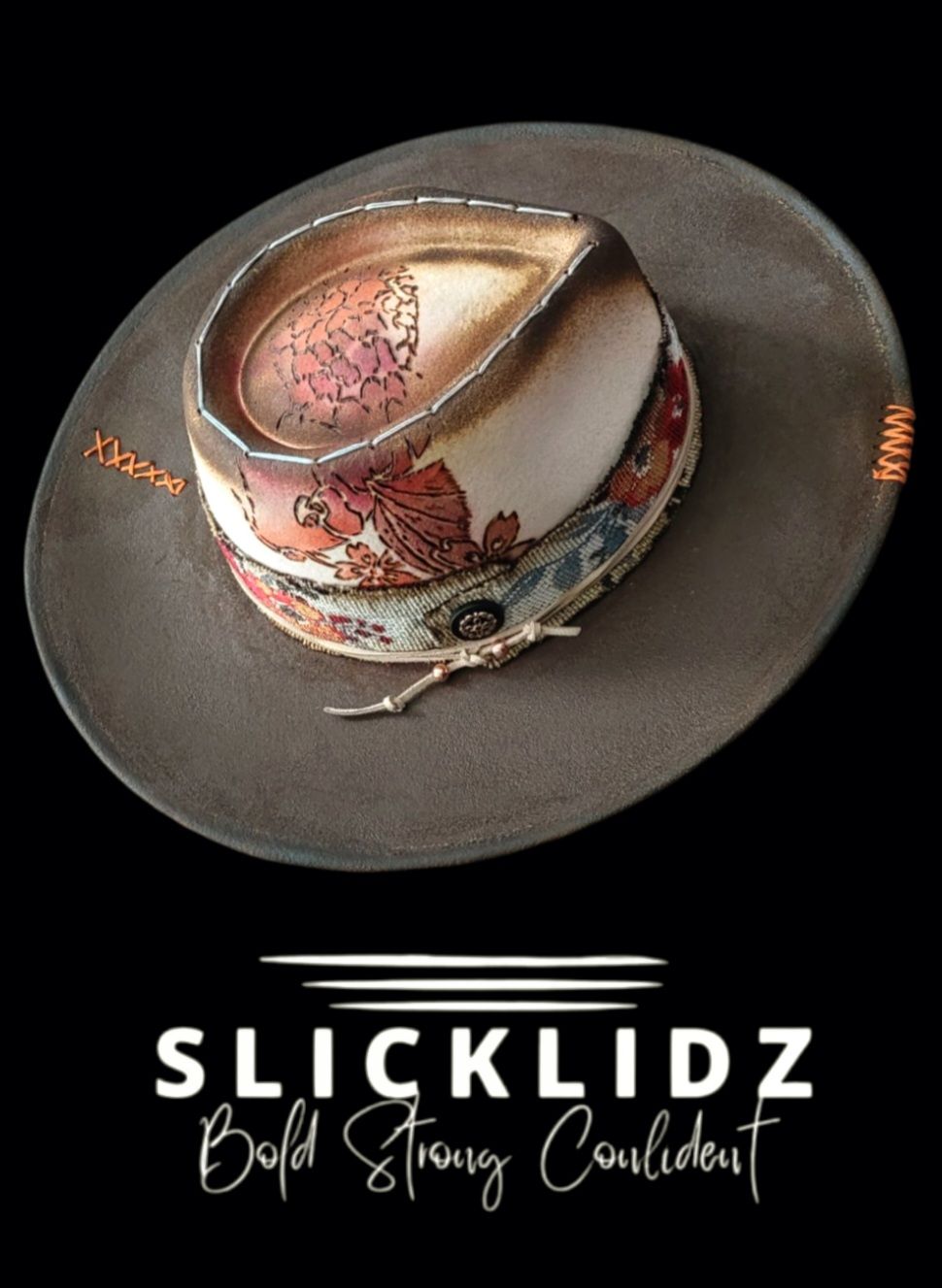 Slicklidz Custom One-of-a-Kind Koi fish fedora